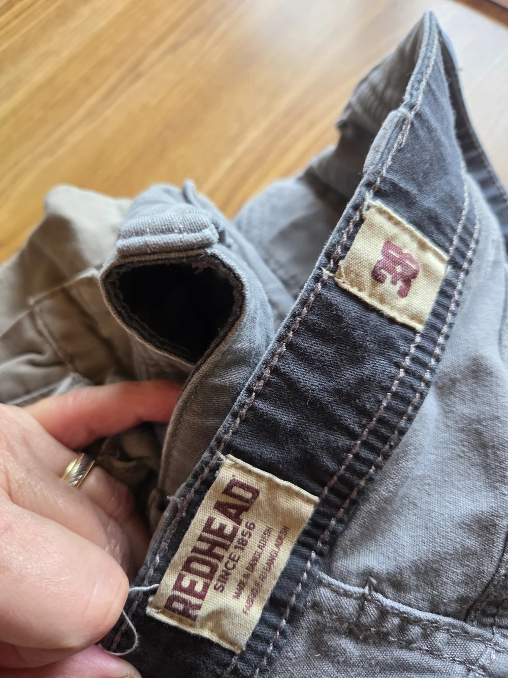 RedHead Men's Cargo Shorts in Beige and Gray Tones